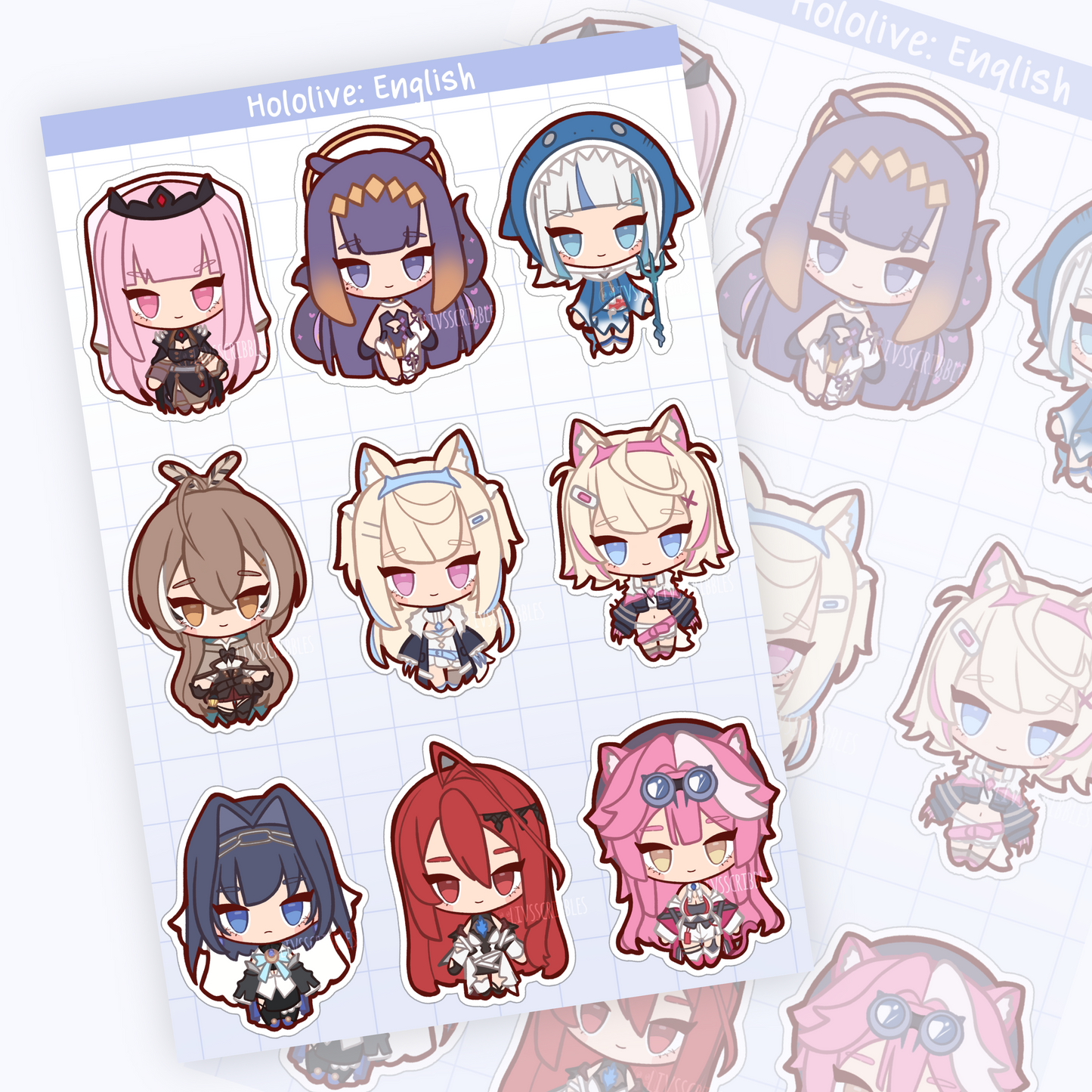 Hololive ENG // Stickersheet