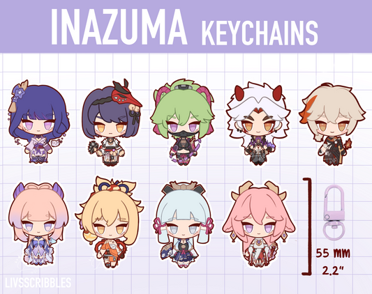 [ PREORDER ] Genshin - Inazuma // Keychains